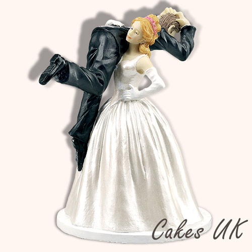 Bride Carrying Groom - Cake Topper